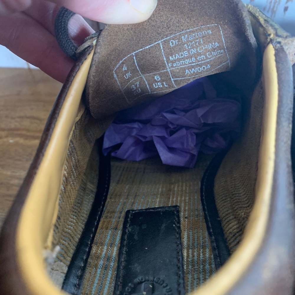 Dr. Martens Docs Vintage Leather Chunky Shoes Sz 6 - Picture 5 of 6